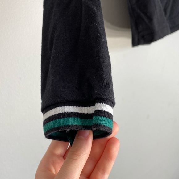 Black 1/2- Zip Sweatshirt EUC $88 - Picture 4 of 5